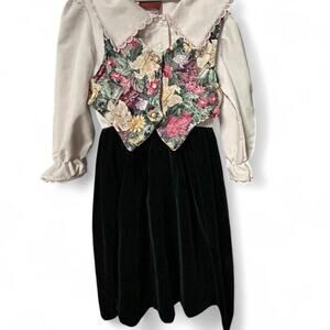 Adorable vintage 80s Nutcracker Christmas holiday dress 7-8 years